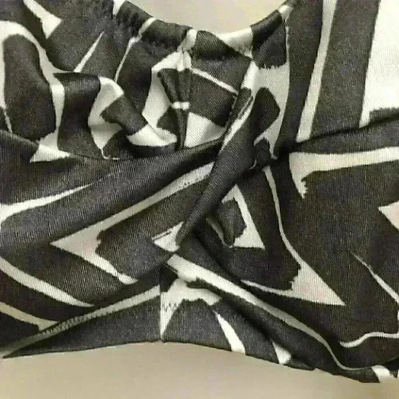Fantasie  San Marino Geometric Twist Bikini Top Lycra Brown Gray Size 32DD NWT - Picture 6 of 12